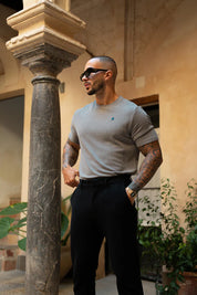 Sinners Attire - Luxe Knit Tee - Grey