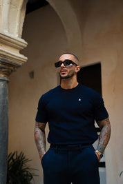 Sinners Attire - Luxe Knit Tee - Navy