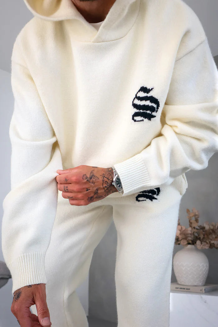 Sinners Attire - Palais Knitted Joggers - Off White