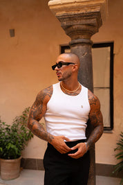 Cannes Luxe Vest - White