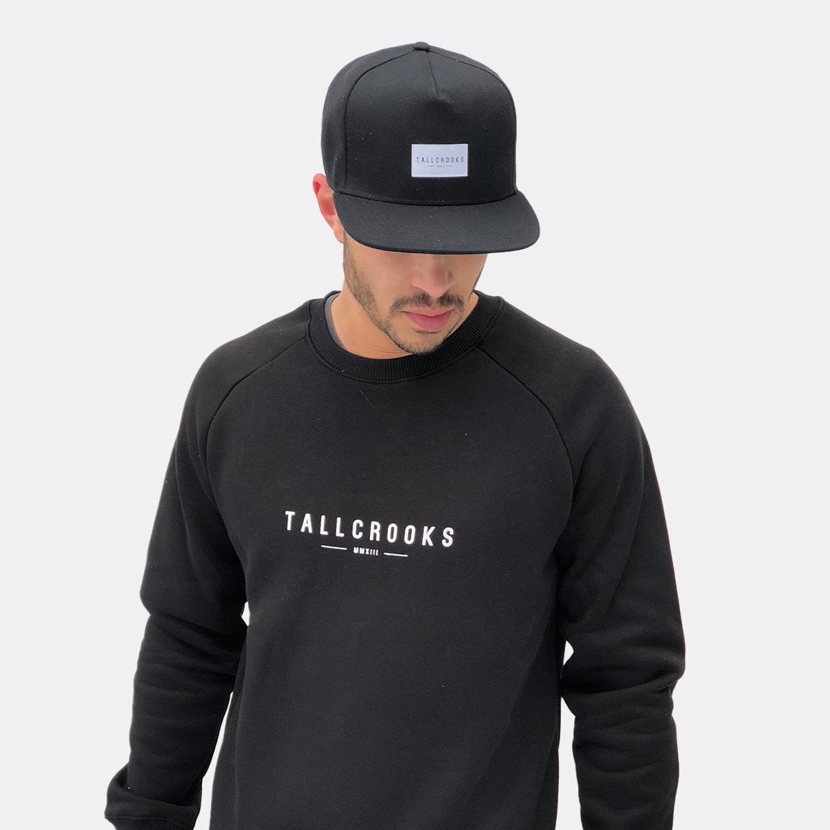 Tall Crooks Logo Sweater - Black