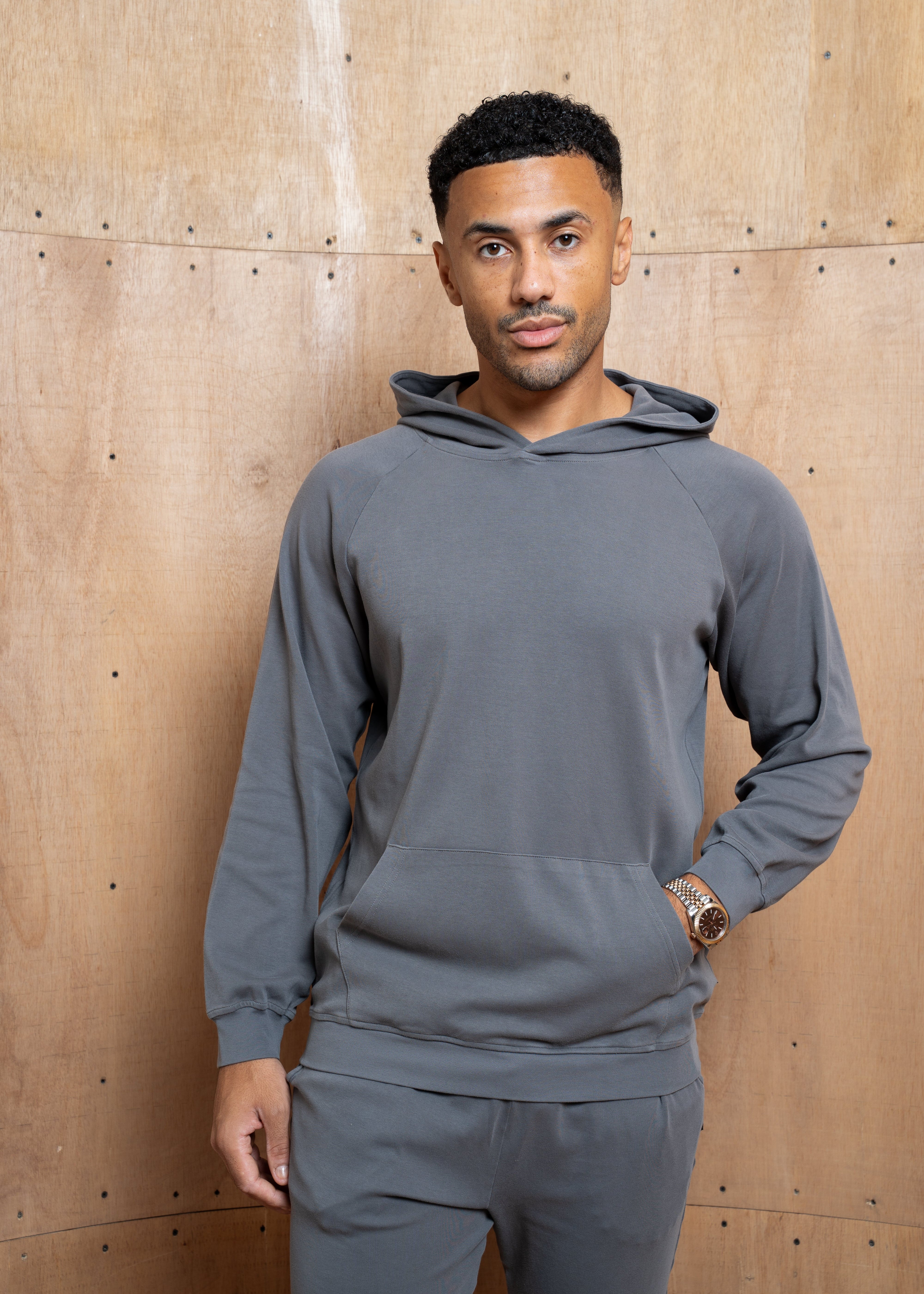 Capo Veluro Washed Hoodie - Light Grey