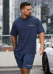 Gym King Est. Legacy Washed Tee - Washed Indigo