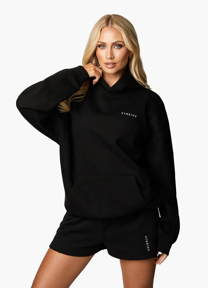 Gym King Malibu Oversized Hood - Black