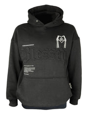 Blessed embossed signature boxy hoody