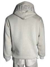 Blessed embossed signature boxy hoody