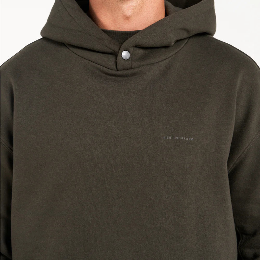 Bee Inspired Diallo Hoodie - Dark Khaki