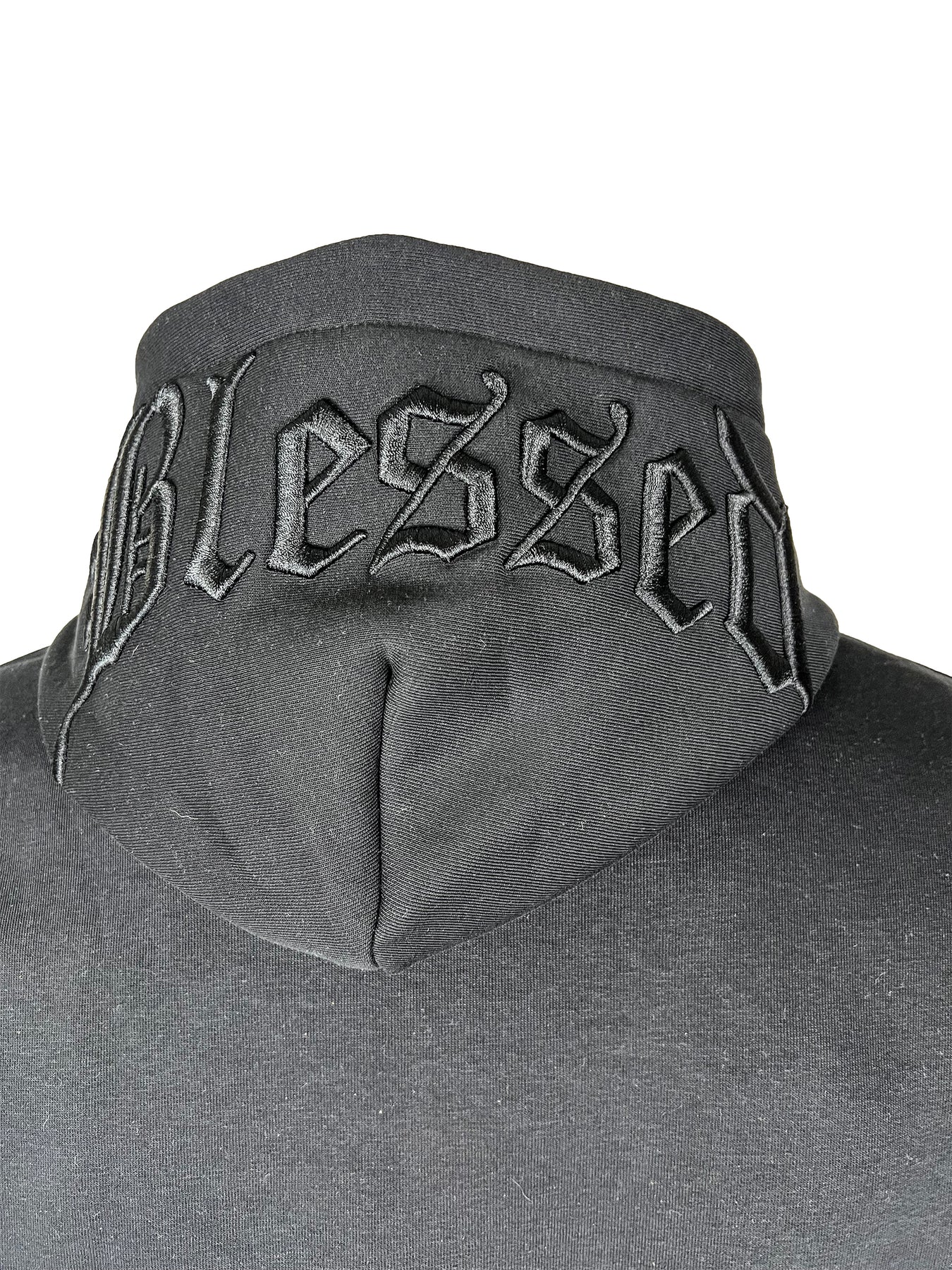 Blessed embossed signature boxy hoody