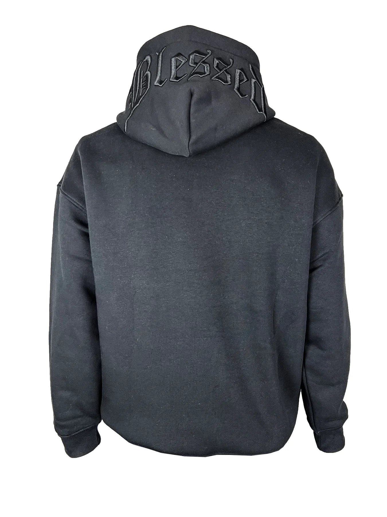 Blessed embossed signature boxy hoody