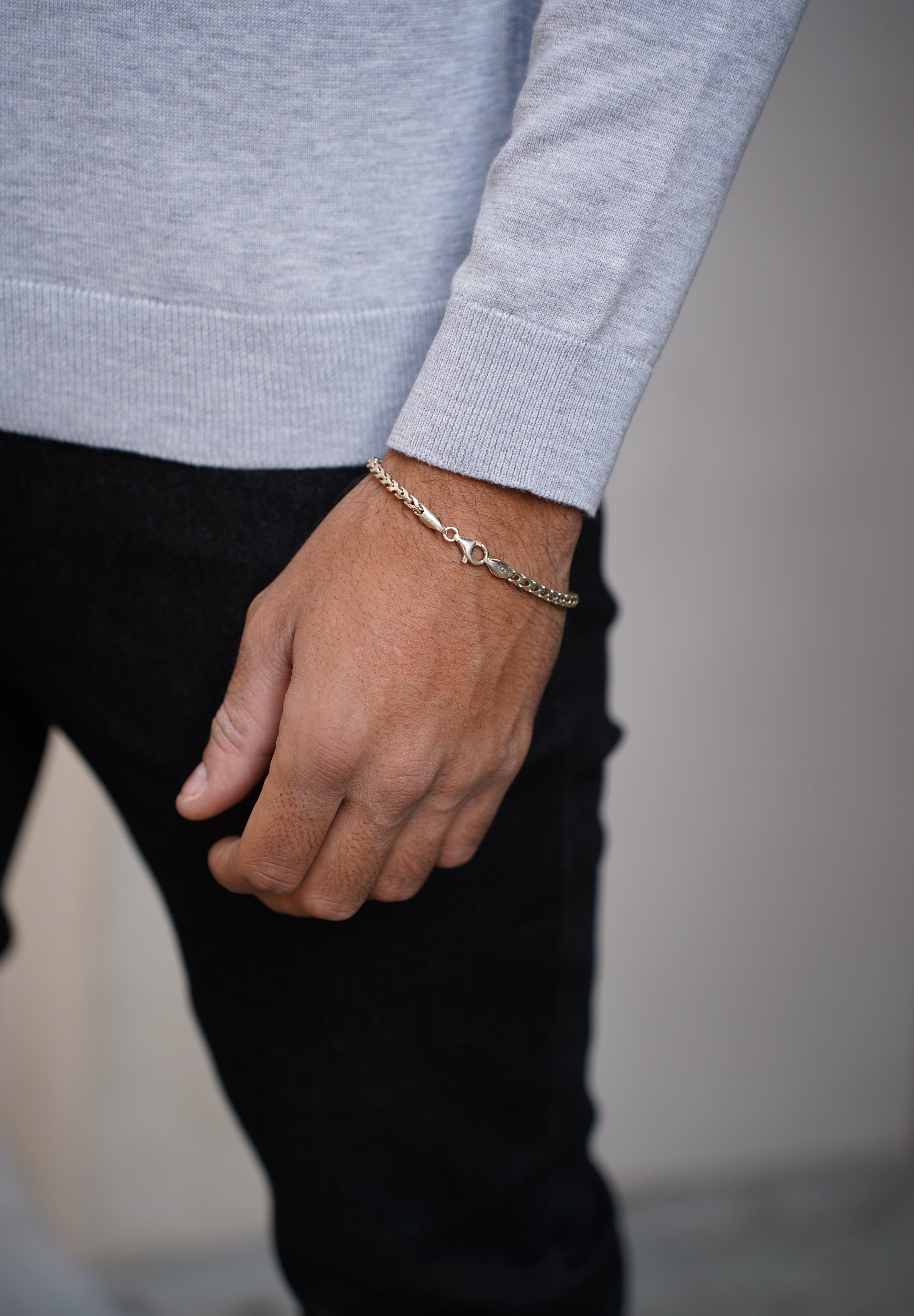 Capo Egyptian Cotton Crew Neck Jumper - Grey