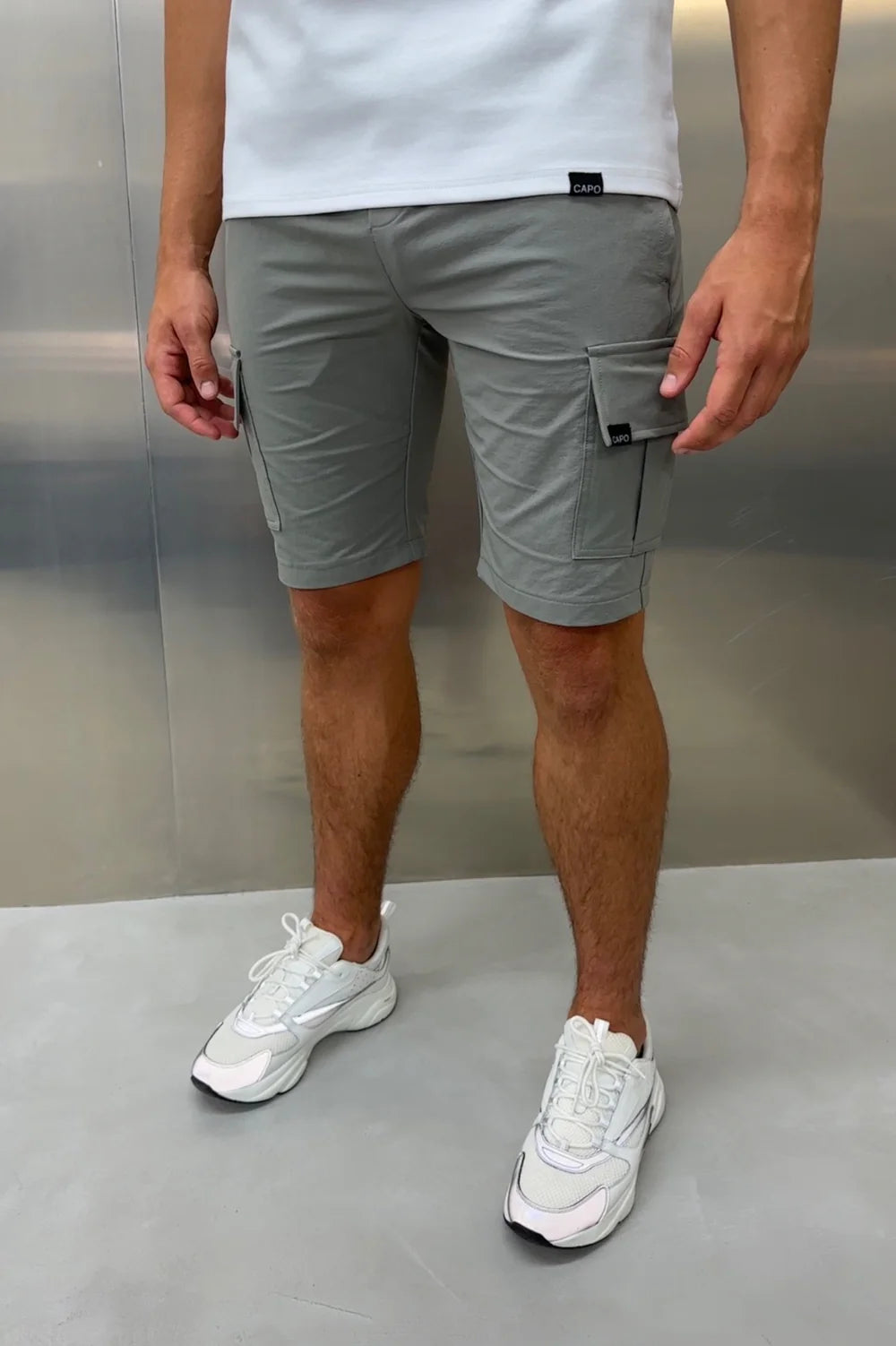 Capo LIGHTWEIGHT Cargo Short - Light Grey