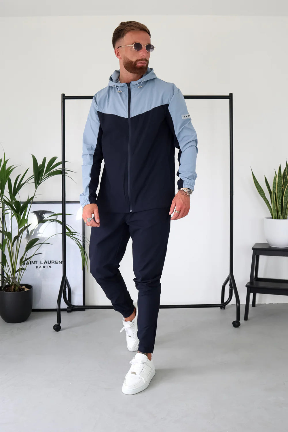 Capo TECHNICAL Track Jacket - Navy/Light Blue