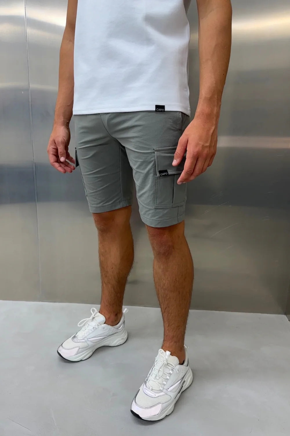 Capo LIGHTWEIGHT Cargo Short - Light Grey