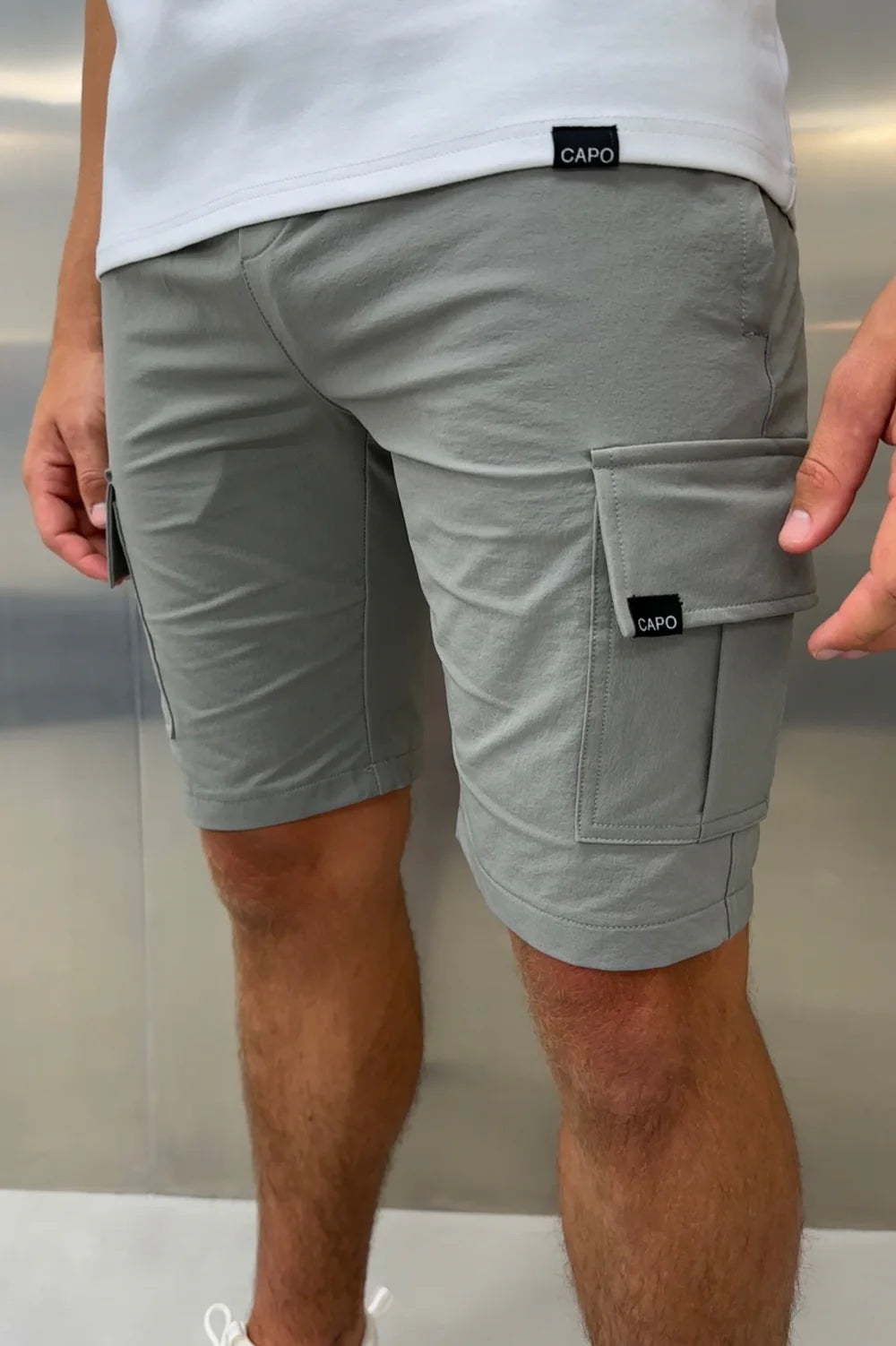 Capo LIGHTWEIGHT Cargo Short - Light Grey