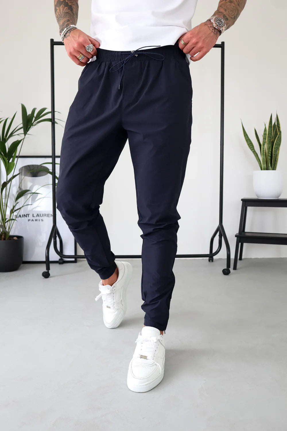 Capo TECHNICAL Track Pant - Navy/Light Blue