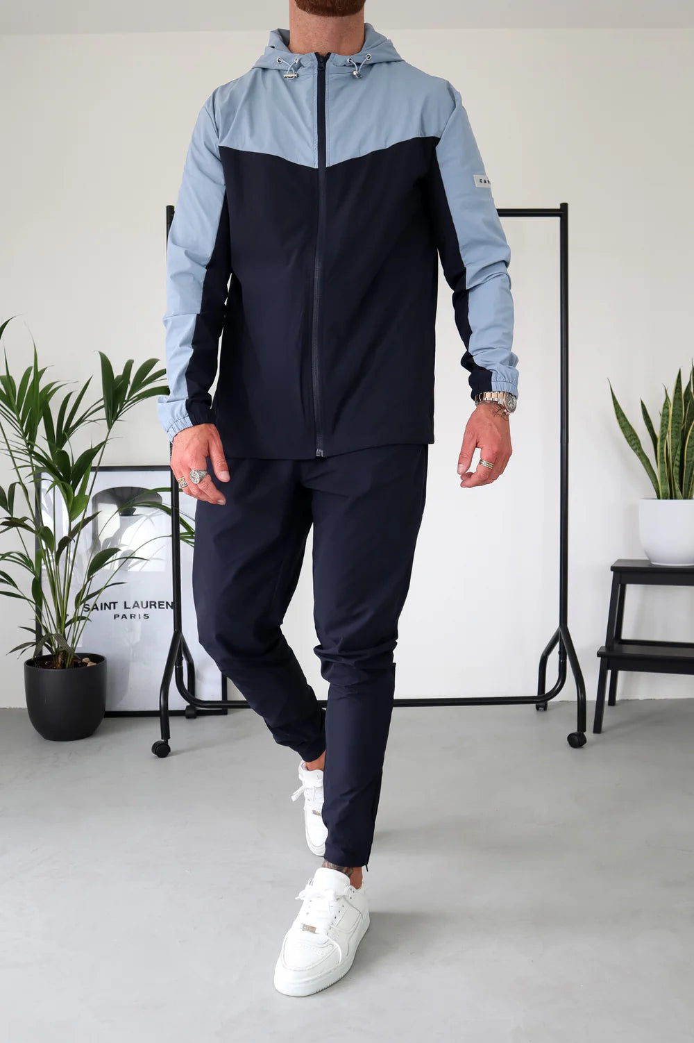 Capo TECHNICAL Track Pant - Navy/Light Blue