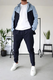 Capo TECHNICAL Track Pant - Navy/Light Blue