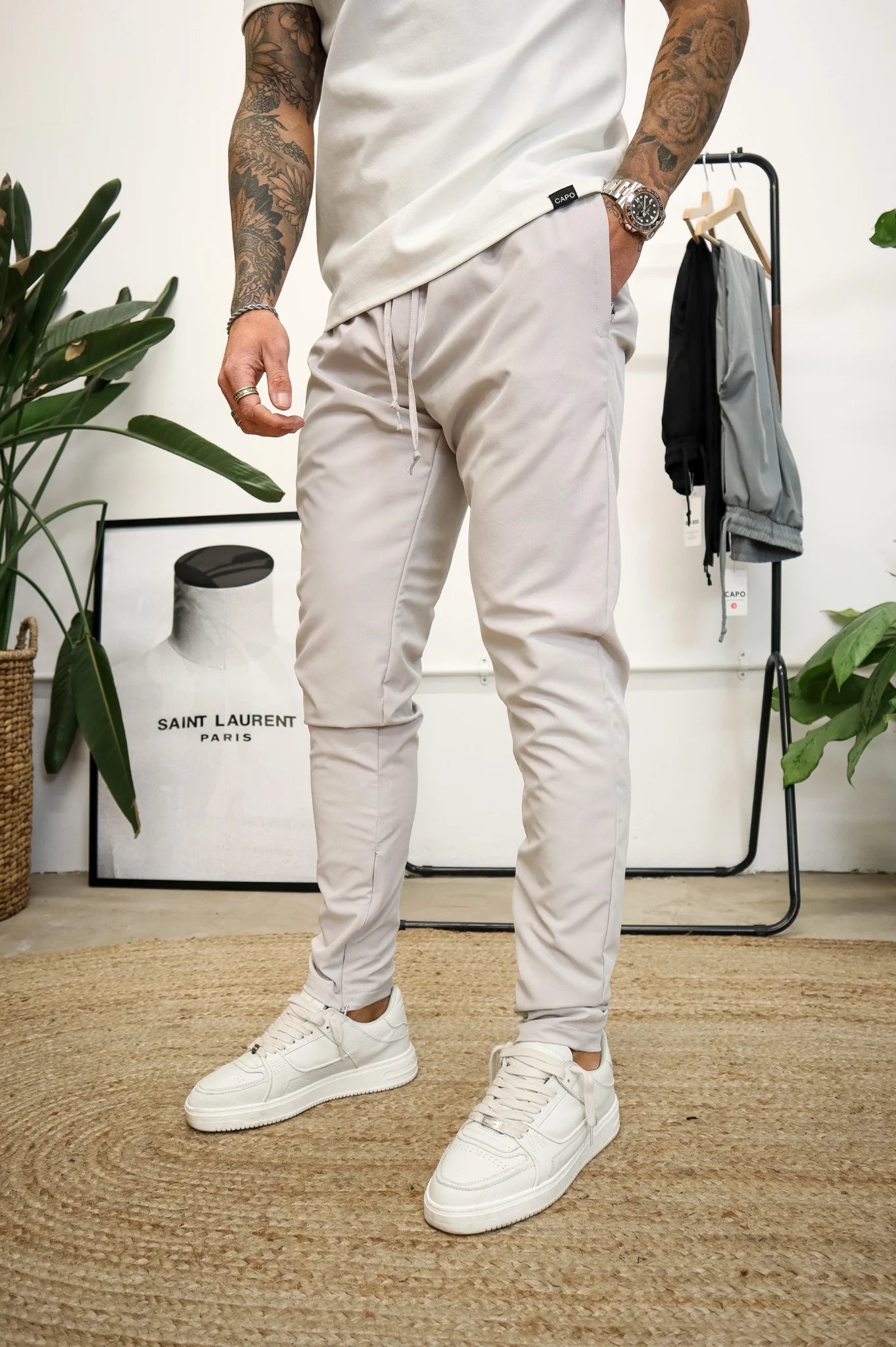 Capo HYBRID SMART Trouser - Stone