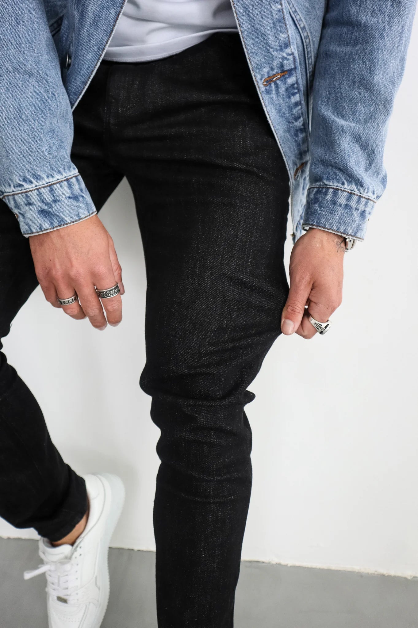 Capo Slim Fit Denim Jeans - Black