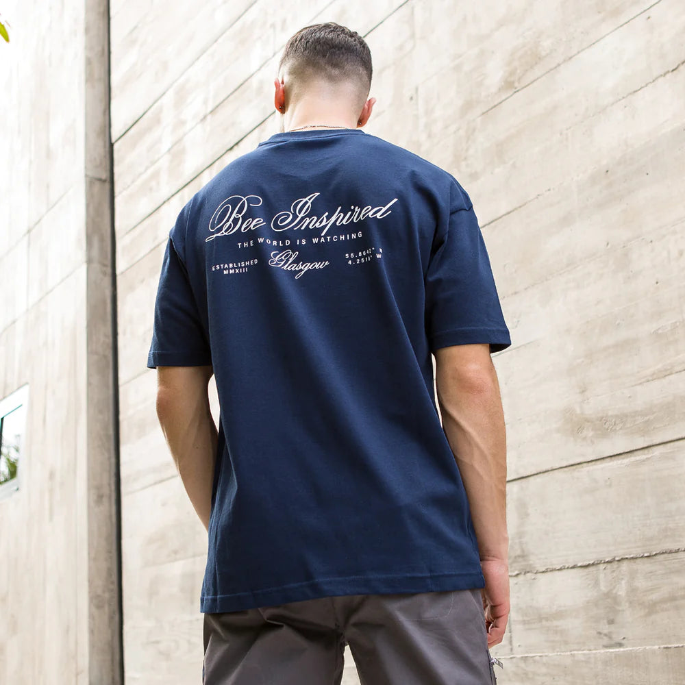 Bee Inspired Olise T-Shirt - Navy