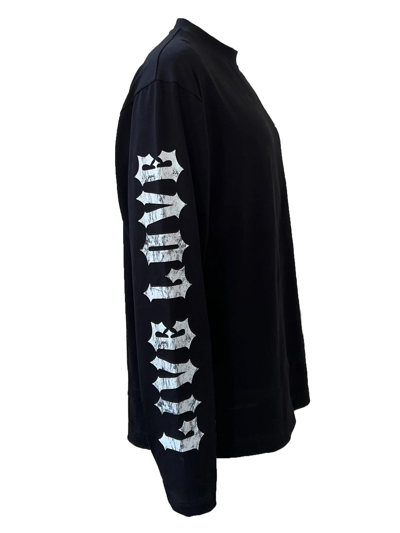 Blessed Live Love Forgive long sleeved boxy Tee - black