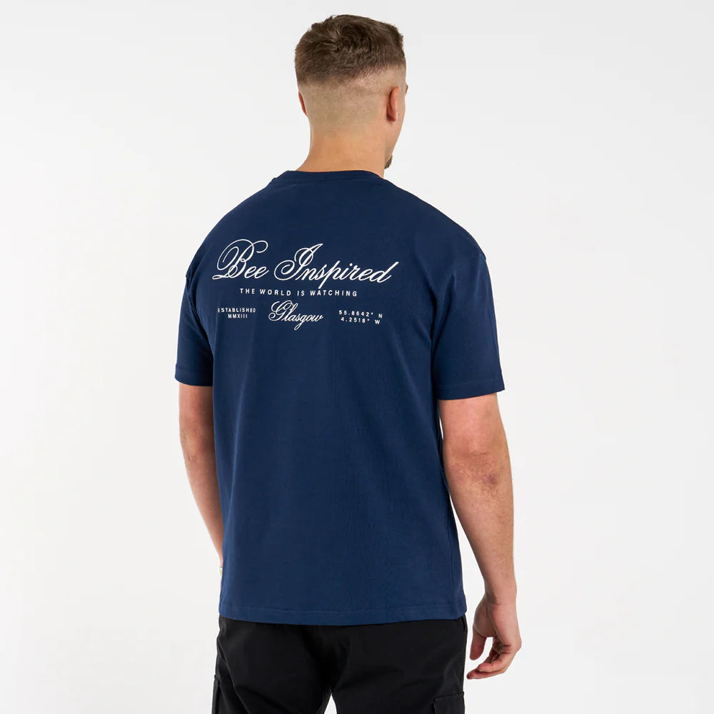 Bee Inspired Olise T-Shirt - Navy