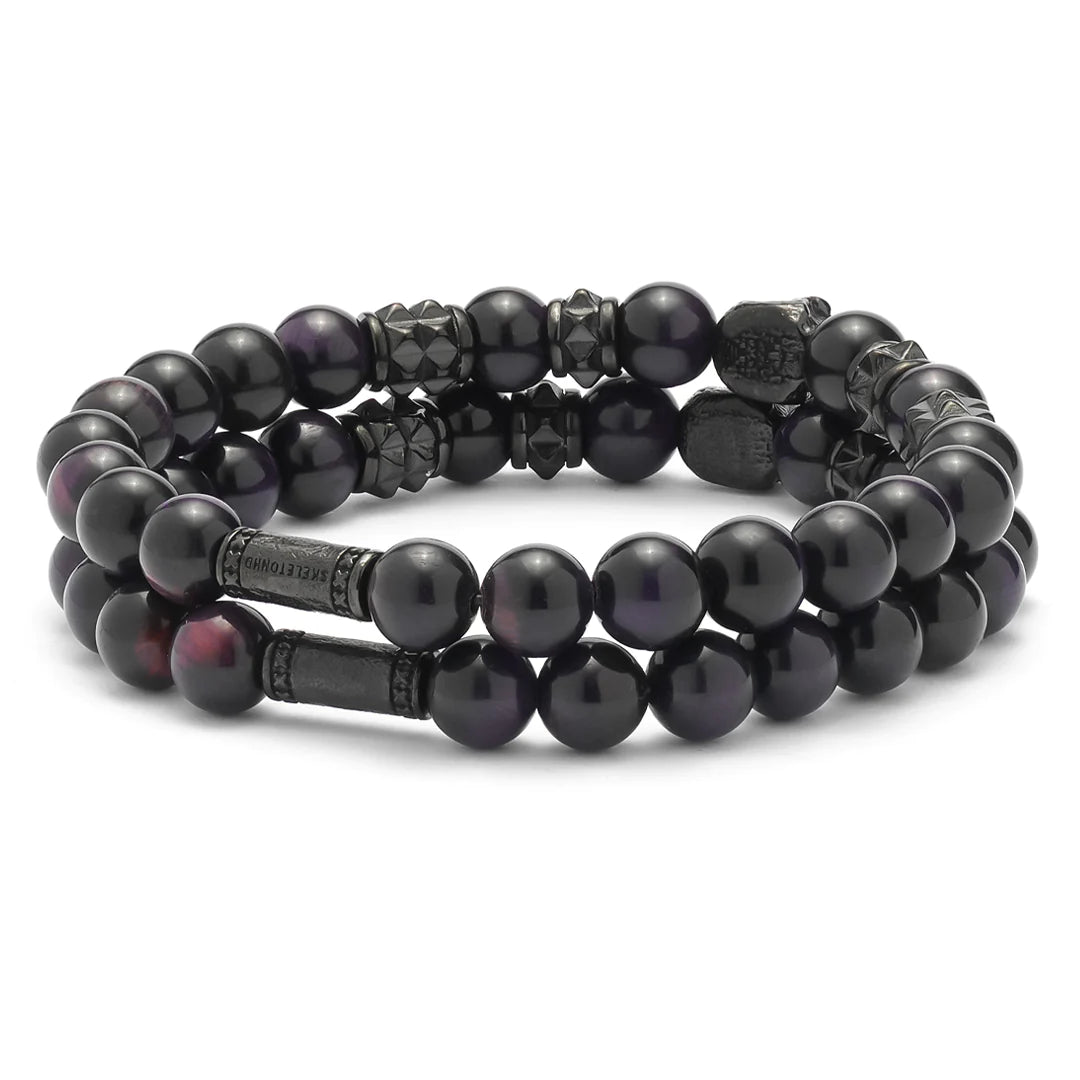 SkeletonHD Dark Purple Stack Bracelets