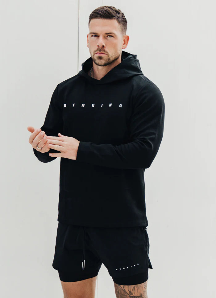 Gym King Rebellion Hood - Black