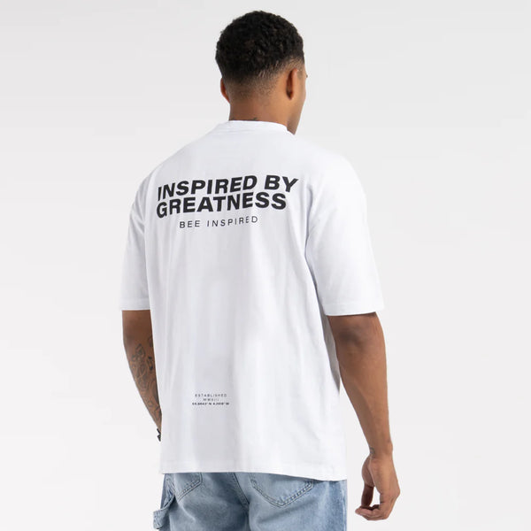 Bee Inspired Simms T-Shirt - White – LITCollective