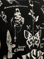 Blessed Vintage tattoo regular Tee - black