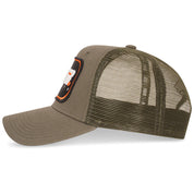 Ombre Noir Distressed Trucker | Khaki Orange
