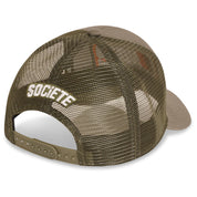 Ombre Noir Distressed Trucker | Khaki Orange