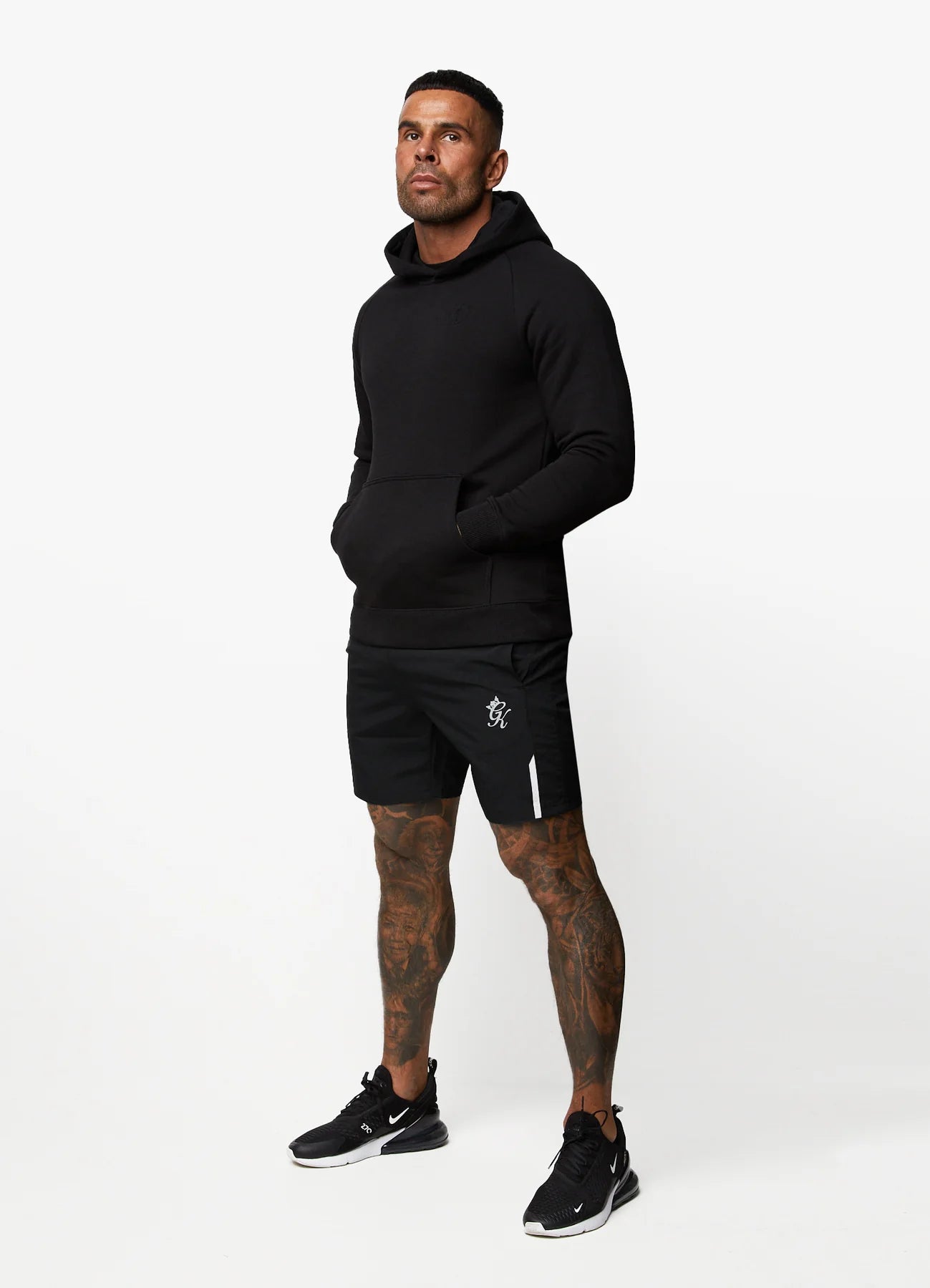 Gym King Fight Division Hoodie - Black/Black