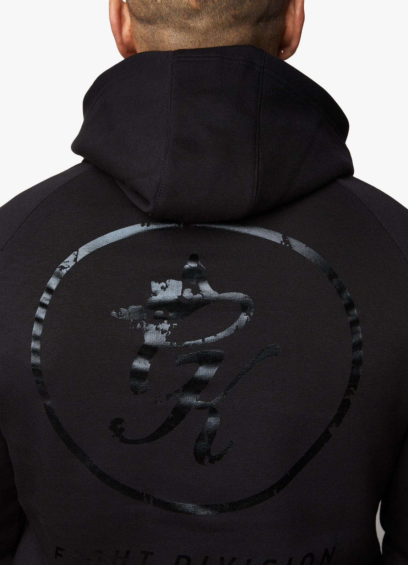 Gym King Fight Division Hoodie - Black/Black
