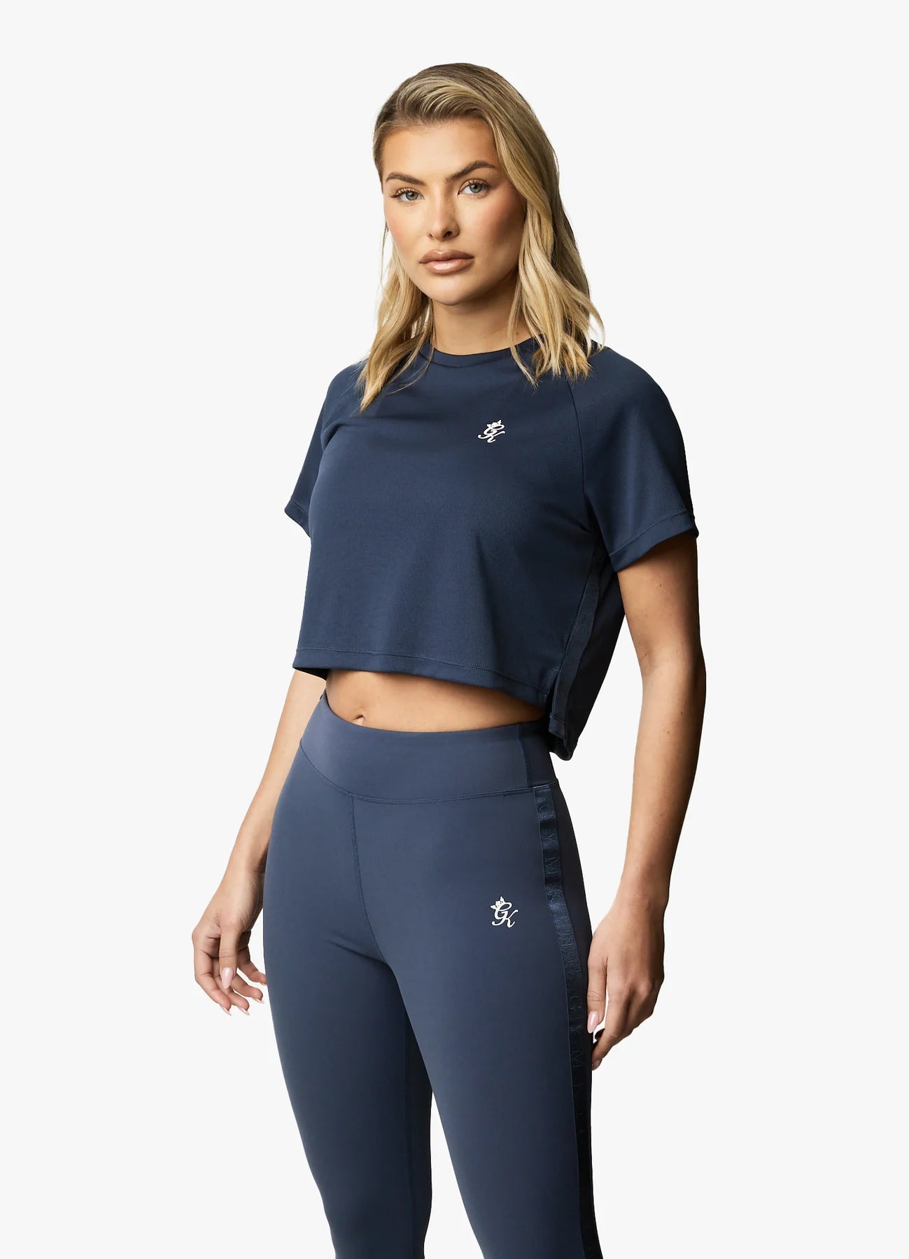 Gym King Flare Short Sleeve Tee - Navy