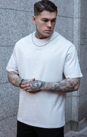 Snow Marl Oversized Chain T-Shirt