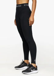 Gym King Intention Multi Rib Leggings - Black