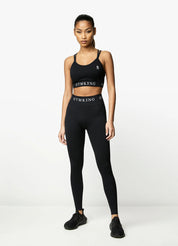 Gym King Intention Multi Rib Leggings - Black