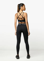 Gym King Intention Multi Rib Leggings - Black