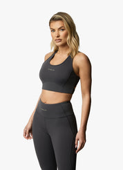 Gym King Motivate Bra - Graphite/Lime