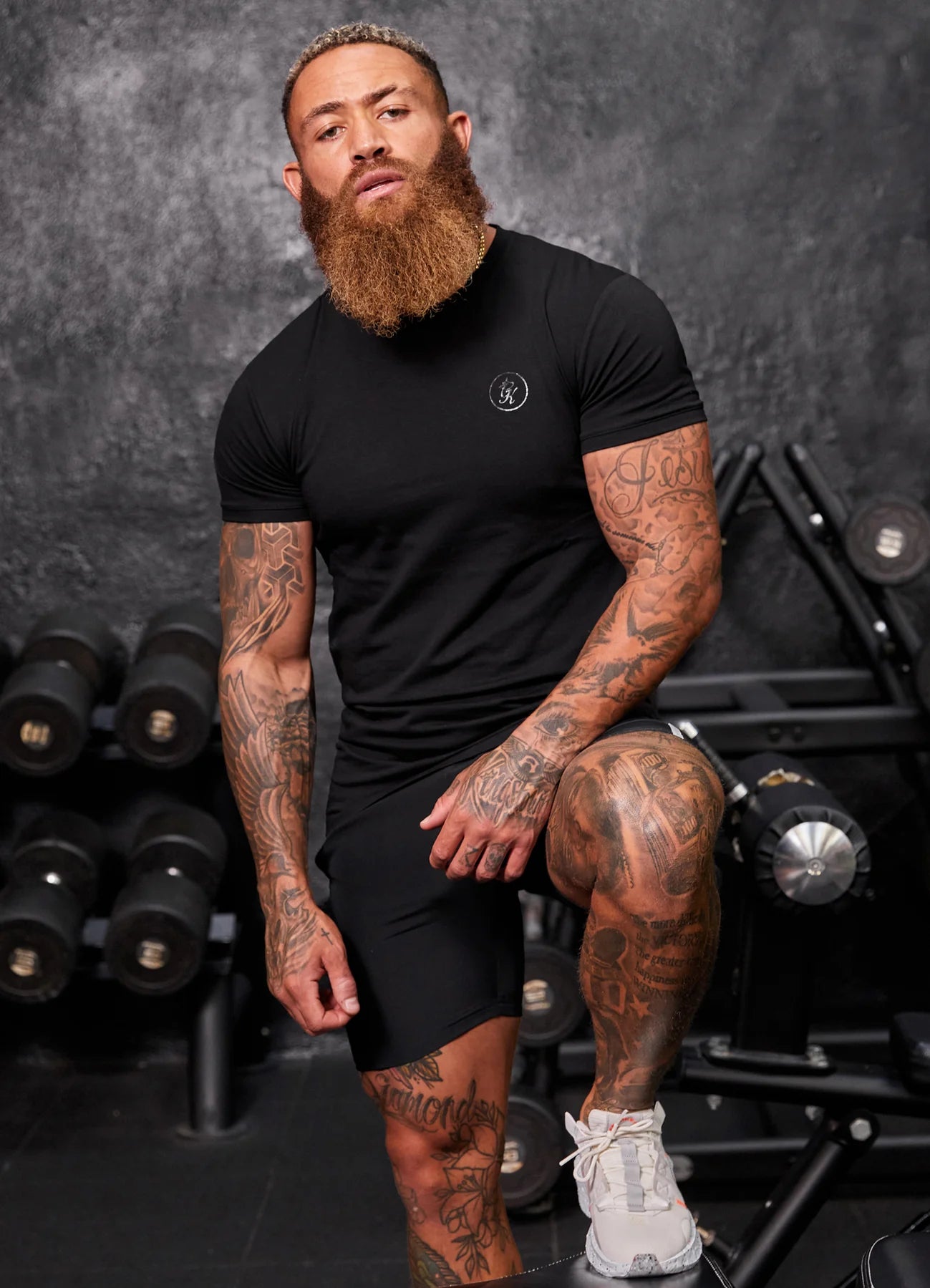 Gym King Nothing Beats Belief Tee - Black