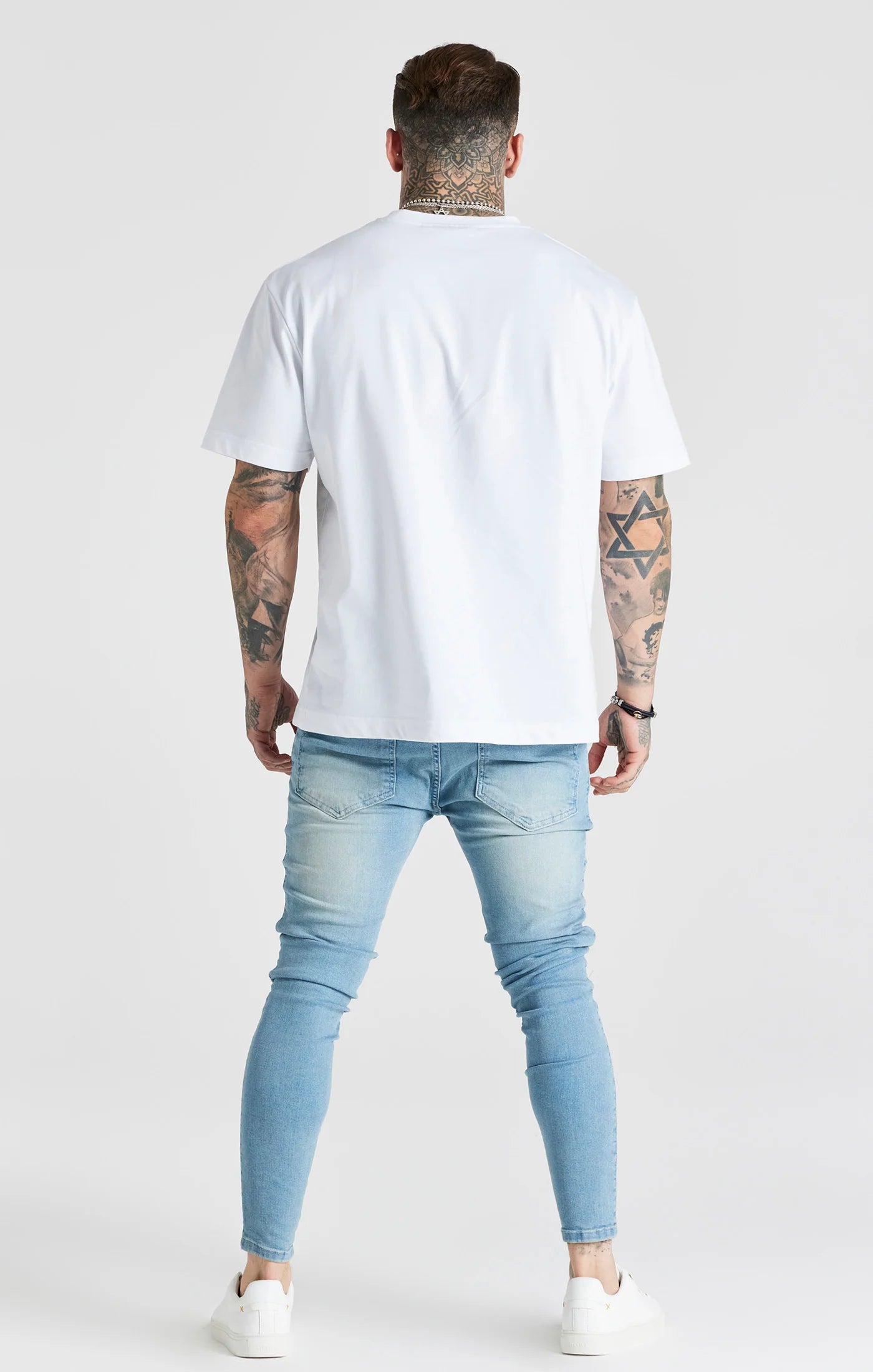 Blue Washed Essential Distressed Skinny Jean