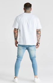 Blue Washed Essential Distressed Skinny Jean
