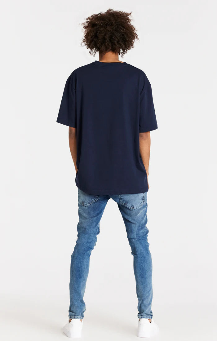 Light Blue Distressed Slim Fit Jean
