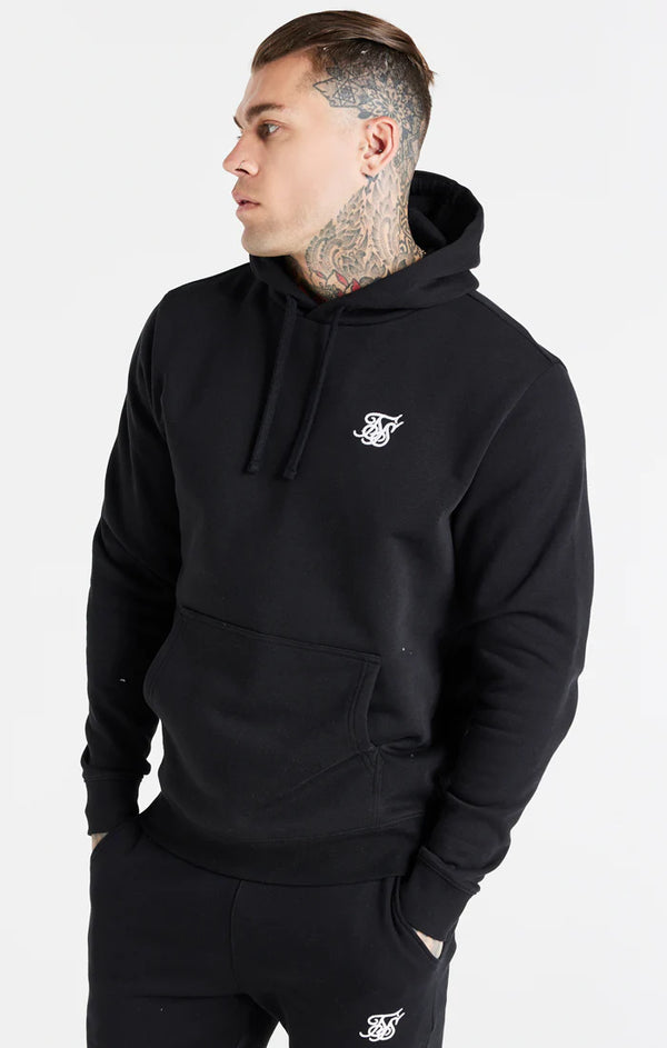 Black Essential Overhead Hoodie