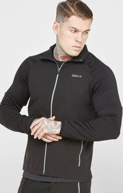 Black Sports Zip-Thru
