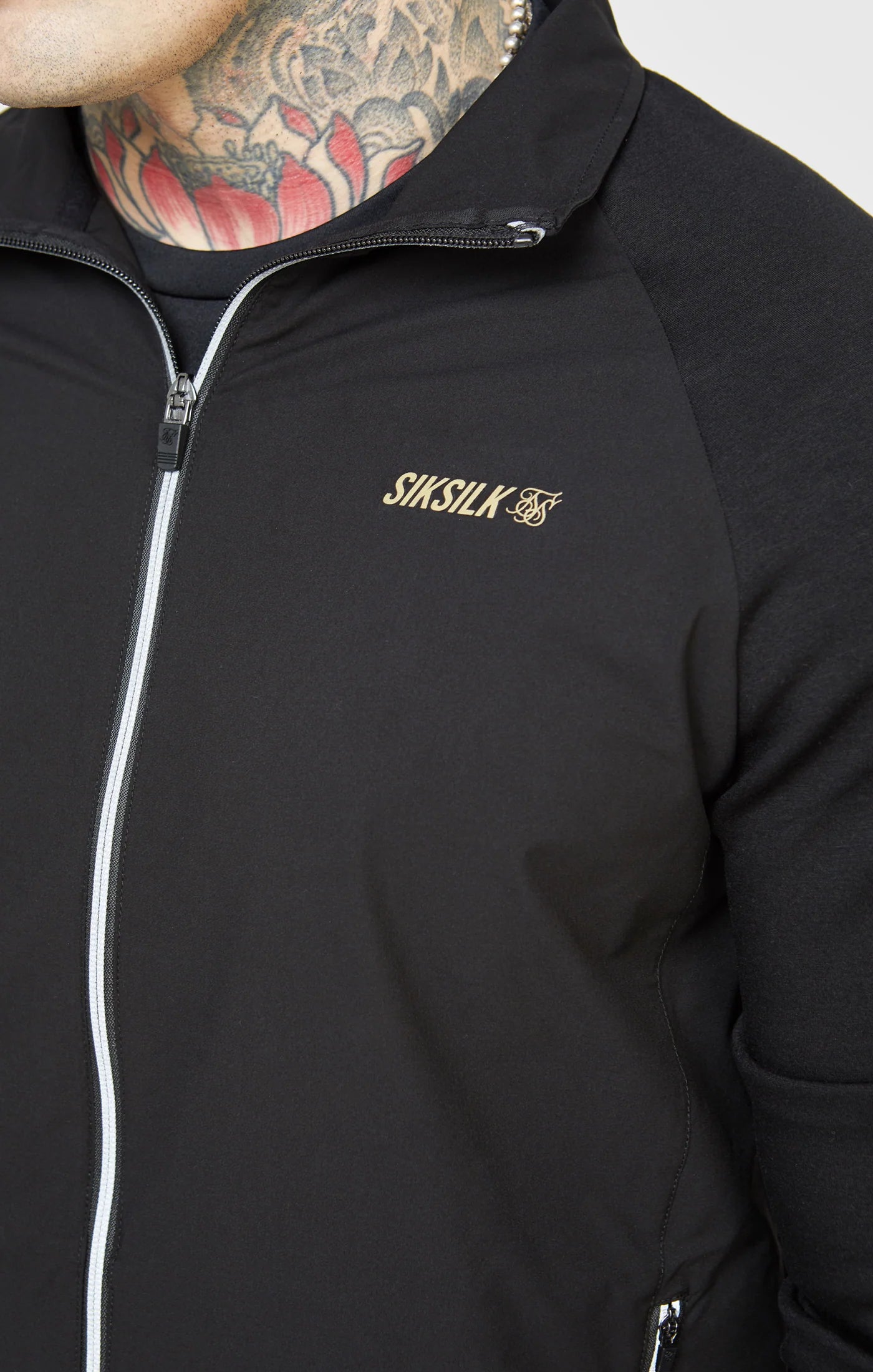 Black Sports Zip-Thru