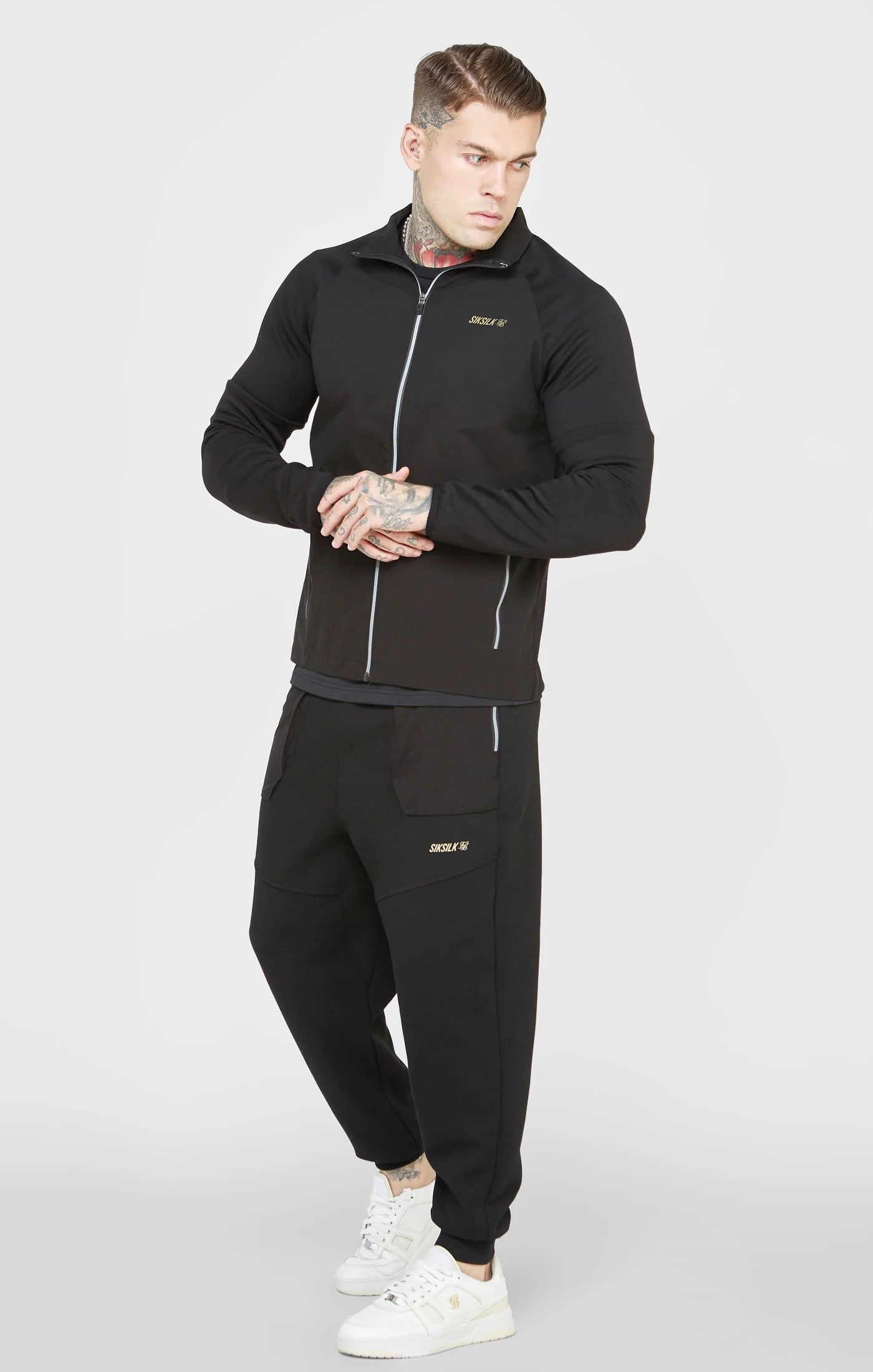 Black Sports Zip-Thru
