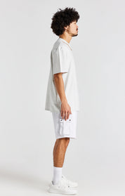Snow Marl Oversized Chain T-Shirt