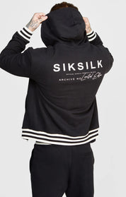Black Back Logo Zip-Thru Hoodie